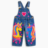 Lucky Sale-Children's colorful unicorn overalls