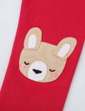 Bear Appliqu¡§| Leggings - CCMOM