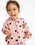 Bear Embroidery Zipper Hoodie - CCMOM