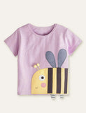 Bee Appliqu¡§| T-shirt - CCMOM
