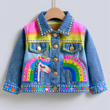 Lucky Sale-Colorful, cute, cartoon-style unicorn jacket for children