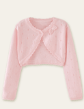 Bow Hollow out Sweater Cardigan - CCMOM