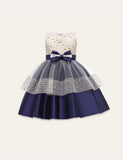 Bow Mesh Party Dress - CCMOM