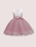 Bow Mesh Party Dress - CCMOM