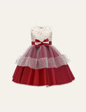 Bow Mesh Party Dress - CCMOM