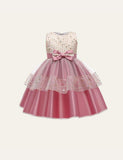 Bow Mesh Party Dress - CCMOM