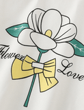Bowknot Flower Printed Sweatshirt - CCMOM