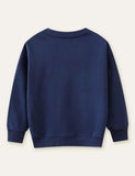 Butterfly Appliqu¡§| Long Sleeve Sweatshirt - CCMOM