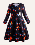 Butterfly Print Girls' Dress - CCMOM