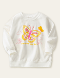 Butterfly Printed Long-Sleeve T-shirt - CCMOM