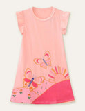Butterfly Printed Sleeveless Dress - CCMOM