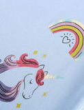 Butterfly Rainbow Unicorn Printed T-shirt - CCMOM