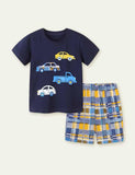 Car Appliqu¡§| T-shirt Suit - CCMOM