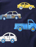 Car Appliqu¡§| T-shirt Suit - CCMOM