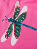 Car Floral Dragonfly Printed Dress - CCMOM