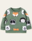 Cartoon Animal Printed Sweatshirt - CCMOM