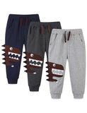 Cartoon Appliqu¡§| Dinosaur Sweatpants - CCMOM
