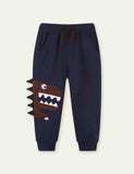 Cartoon Appliqu¡§| Dinosaur Sweatpants - CCMOM