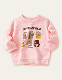 Cartoon Bear Printed Long-Sleeved T-shirt - CCMOM