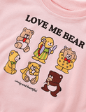 Cartoon Bear Printed Long-Sleeved T-shirt - CCMOM