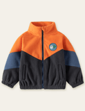 Cartoon Bighead Carp Appliqu¡§| Polar Fleece Jacket - CCMOM