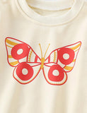 Cartoon Butterfly Printed Sweatshirt - CCMOM
