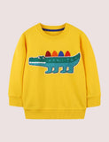 Cartoon Crocodile Appliqu¡§| Sweatshirt - CCMOM