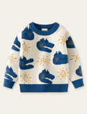 Cartoon Crocodile Long Sleeve Sweater - CCMOM