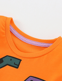 Cartoon Dinosaur Printed Long-Sleeved T-shirt - CCMOM
