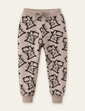 Cartoon Dinosaur Printed Sweatpants - CCMOM
