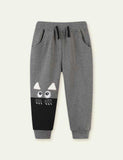 Cartoon Embroidered Cotton Trousers - CCMOM
