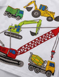 Cartoon Engineering Vehicle Printed T-shirt - CCMOM