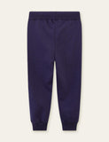Cartoon Excavator Embroidery Sweatpants - CCMOM