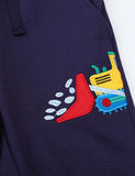 Cartoon Excavator Embroidery Sweatpants - CCMOM