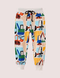 Cartoon Full Printed Excavator Pants - CCMOM