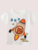 Cartoon Pattern T-shirt - CCMOM