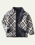 Cartoon Print Polar Fleece Jacket - CCMOM