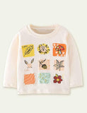 Cartoon Printed Long-Sleeved Bottoming Shirt - CCMOM