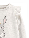 Cartoon Printed Long-Sleeved Pullover Sweater - CCMOM