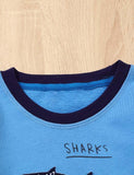 Cartoon Shark Appliqu¡§| Sweatshirt - CCMOM