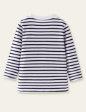 Cartoon Sun Appliqu¡§| Long Sleeve T-shirt - CCMOM