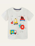 Cartoon Vehicle T-shirt