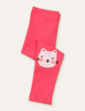 Cat Rainbow Appliqu¡§| Leggings - CCMOM
