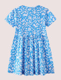 Ccmom Toddler Girl 3D Animal Appliqu¡§| Short Sleeves Splice Dress - CCMOM