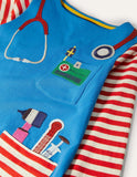 Ccmom Toddler Girl Artist Appliqu¡§| Pocket Casual Dress - CCMOM