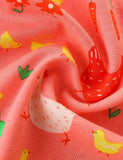 Chicken Flower Full Printed Dress - CCMOM