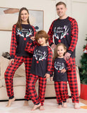 Christmas Antlers Printed Family Matching Pajamas - CCMOM