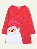 Christmas Santa Appliqu¡§| Dress - CCMOM