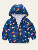 Color Car Printing Zipper Jacket - CCMOM