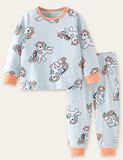 Colorful Unicorn Printed Long-Sleeved Set - CCMOM